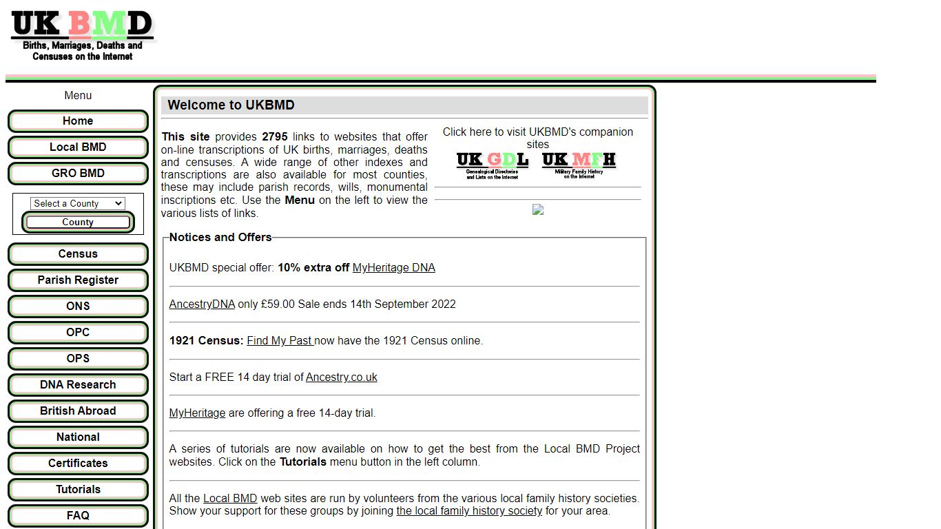 UKBMD - Births, Marriages, Deaths Indexes & Census Transcriptions ...